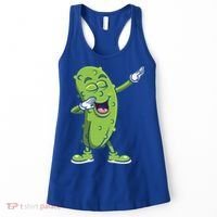 Dabbing Pickle Gift Cucumber Vegetarian Vegan Pickles Lover Gift Women's Tank Top thumb 0