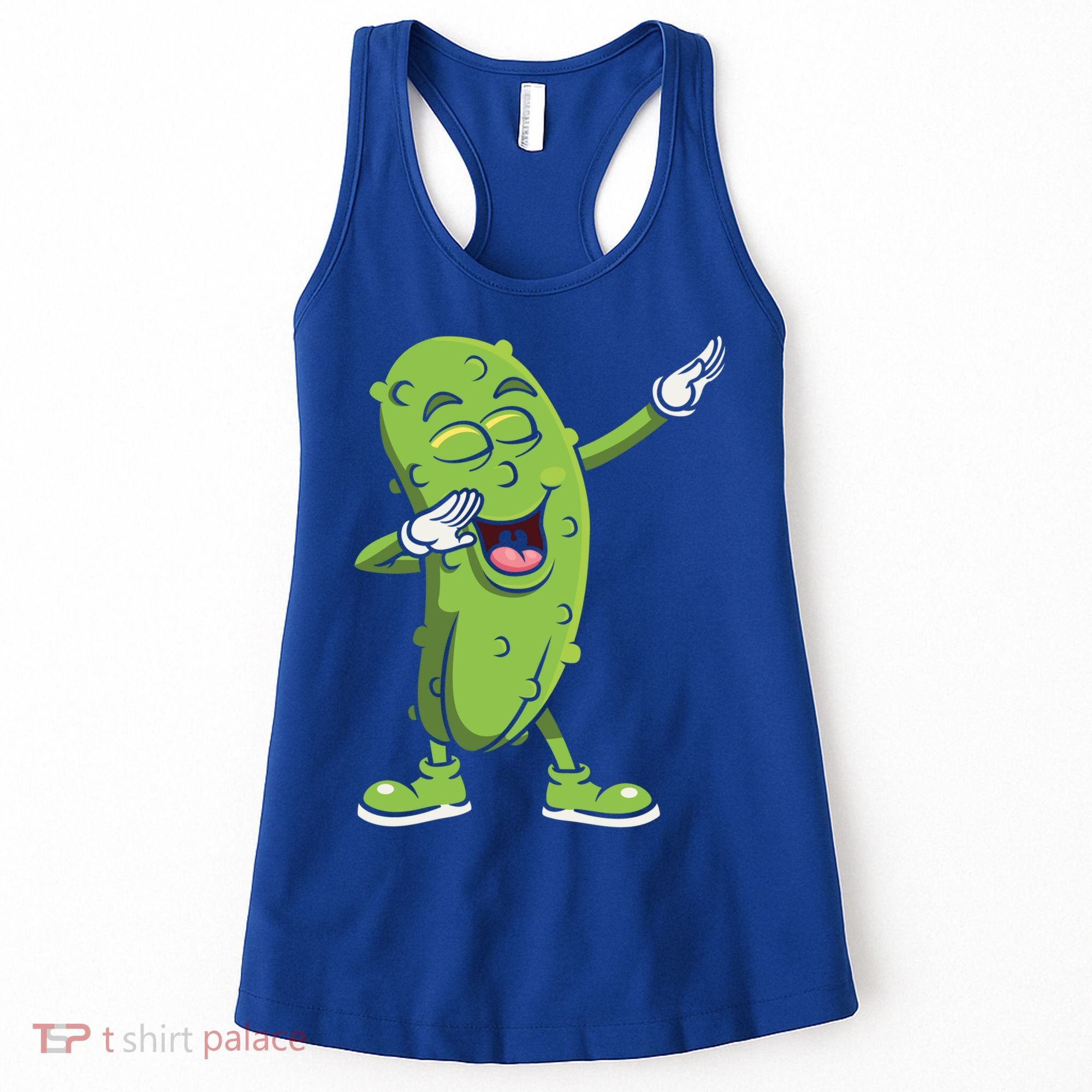 Dabbing Pickle Gift Cucumber Vegetarian Vegan Pickles Lover Gift Women's Tank Top