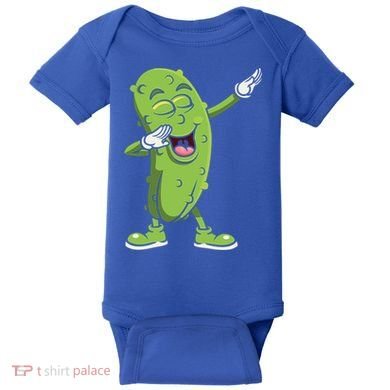 Dabbing Pickle Gift Cucumber Vegetarian Vegan Pickles Lover Gift Baby Bodysuit