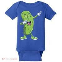 Dabbing Pickle Gift Cucumber Vegetarian Vegan Pickles Lover Gift Baby Bodysuit thumb 0