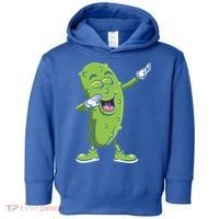 Dabbing Pickle Gift Cucumber Vegetarian Vegan Pickles Lover Gift Toddler Hoodie thumb 0