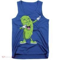 Dabbing Pickle Gift Cucumber Vegetarian Vegan Pickles Lover Gift Tank Top thumb 0