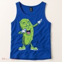 Dabbing Pickle Gift Cucumber Vegetarian Vegan Pickles Lover Gift Tank Top thumb 2