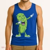 Dabbing Pickle Gift Cucumber Vegetarian Vegan Pickles Lover Gift Tank Top thumb 3