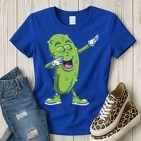 Dabbing Pickle Gift Cucumber Vegetarian Vegan Pickles Lover Gift Women's T-Shirt thumb 3