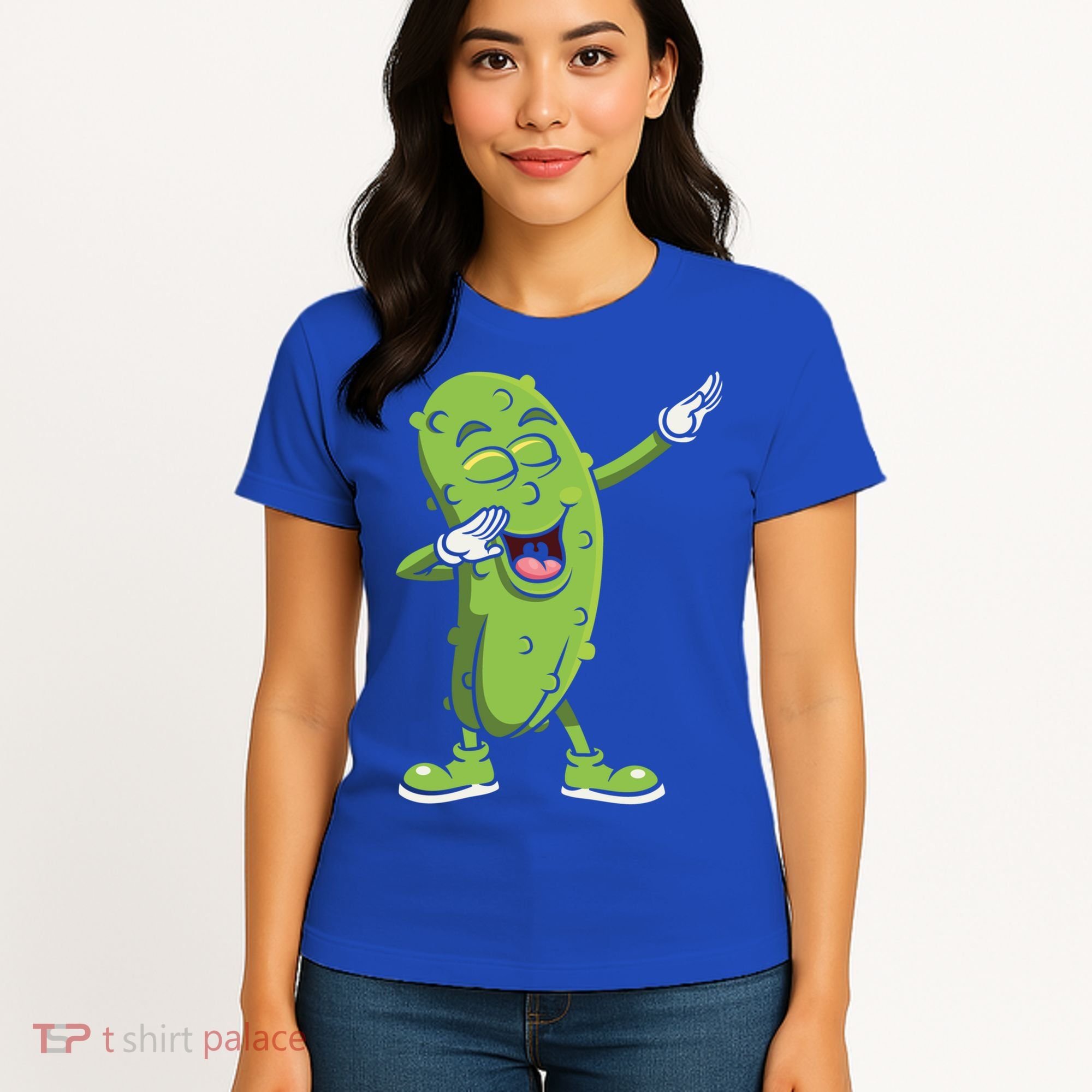 Dabbing Pickle Gift Cucumber Vegetarian Vegan Pickles Lover Gift Women's T-Shirt
