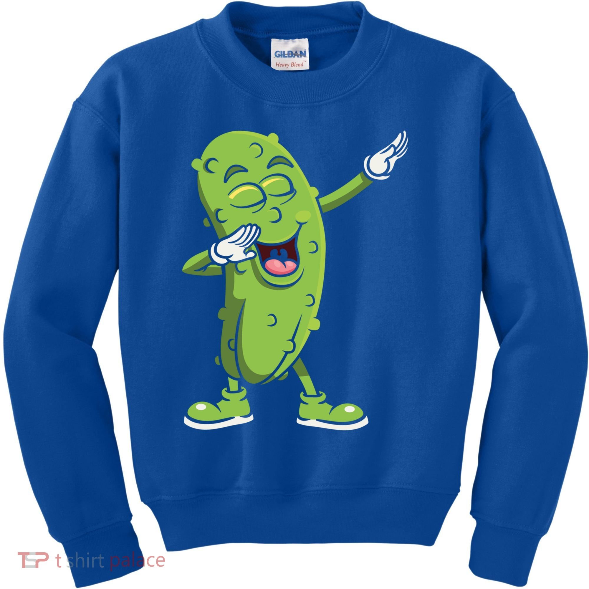 Dabbing Pickle Gift Cucumber Vegetarian Vegan Pickles Lover Gift Kids Sweatshirt