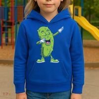 Dabbing Pickle Gift Cucumber Vegetarian Vegan Pickles Lover Gift Kids Hoodie thumb 3