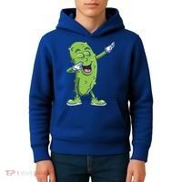 Dabbing Pickle Gift Cucumber Vegetarian Vegan Pickles Lover Gift Kids Hoodie thumb 4