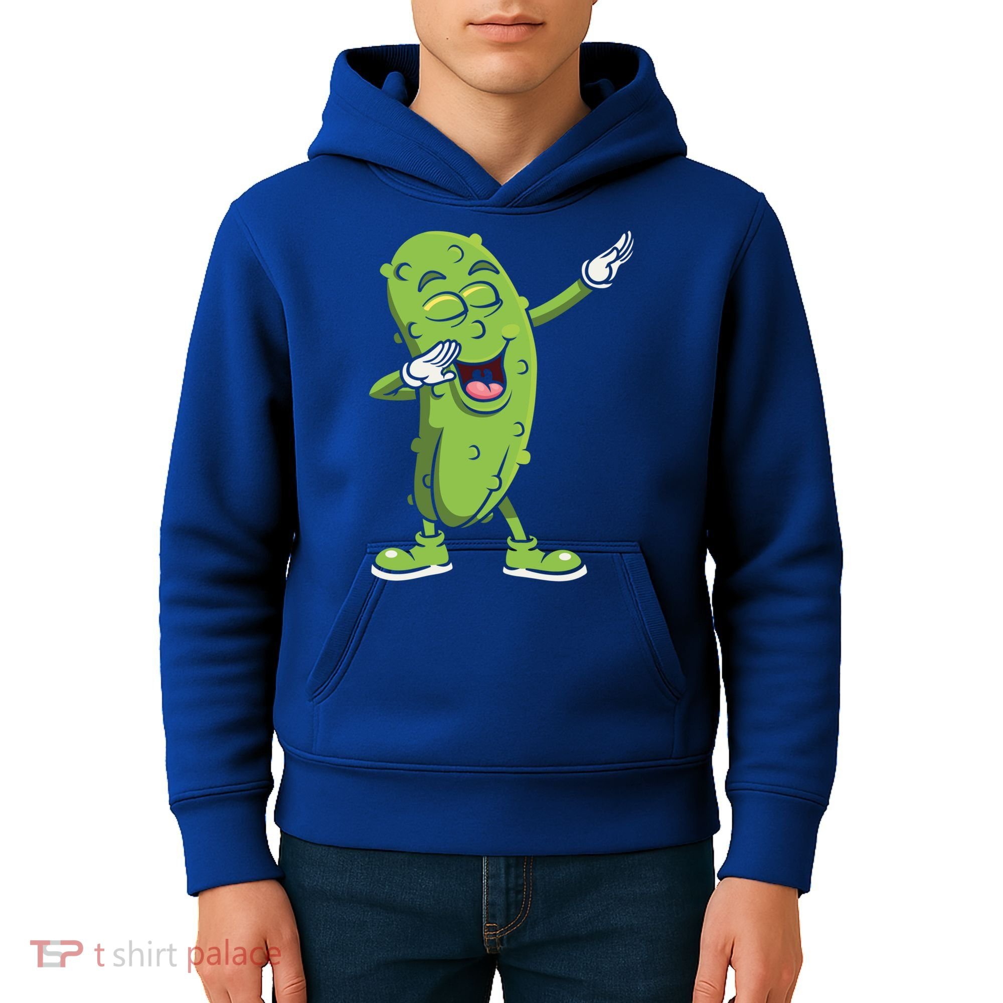 Dabbing Pickle Gift Cucumber Vegetarian Vegan Pickles Lover Gift Kids Hoodie