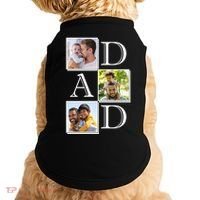 Dad Personalized Gift For Fathers Day Custom Photo Doggie Tank thumb 0