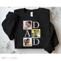 Dad Personalized Gift For Fathers Day Custom Photo Sweatshirt thumb 2