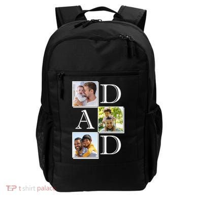 Dad Personalized Gift For Fathers Day Custom Photo Backpack