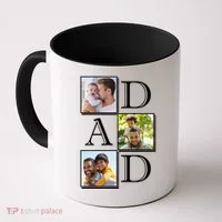 Dad Personalized Gift For Fathers Day Custom Photo Coffee Mug thumb 0