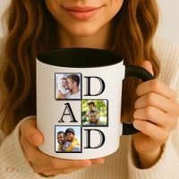 Dad Personalized Gift For Fathers Day Custom Photo Coffee Mug thumb 3