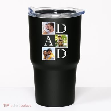 Dad Personalized Gift For Fathers Day Custom Photo Tumbler