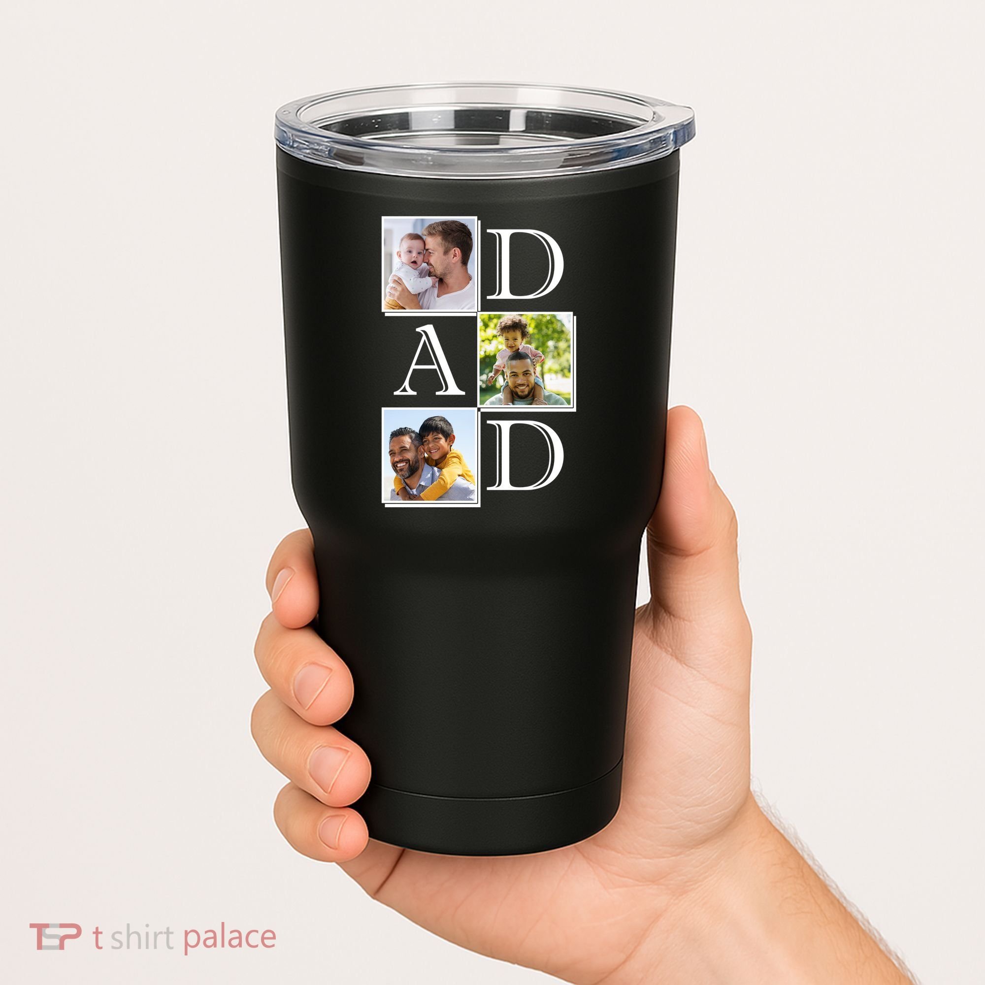 Dad Personalized Gift For Fathers Day Custom Photo Tumbler