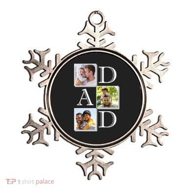 Dad Personalized Gift For Fathers Day Custom Photo Ornament