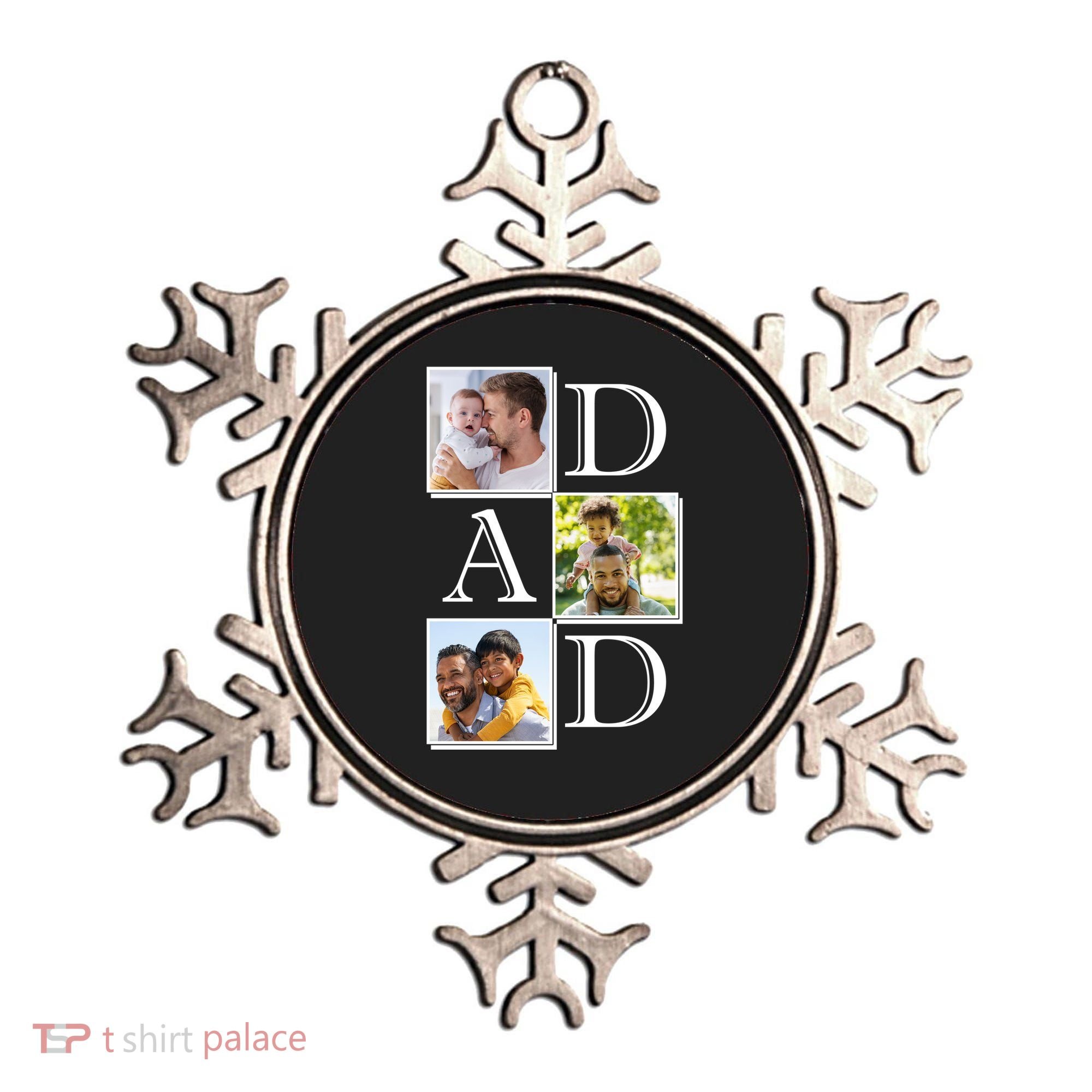 Dad Personalized Gift For Fathers Day Custom Photo Ornament