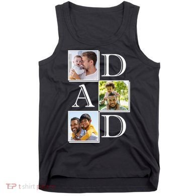 Dad Personalized Gift For Fathers Day Custom Photo Tank Top