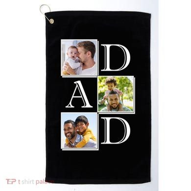 Dad Personalized Gift For Fathers Day Custom Photo Golf Towel