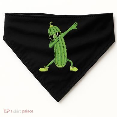 Dabbing Pickle Gift Dancing Cucumber Lover Funny Gifts USA-Made Doggie Bandana