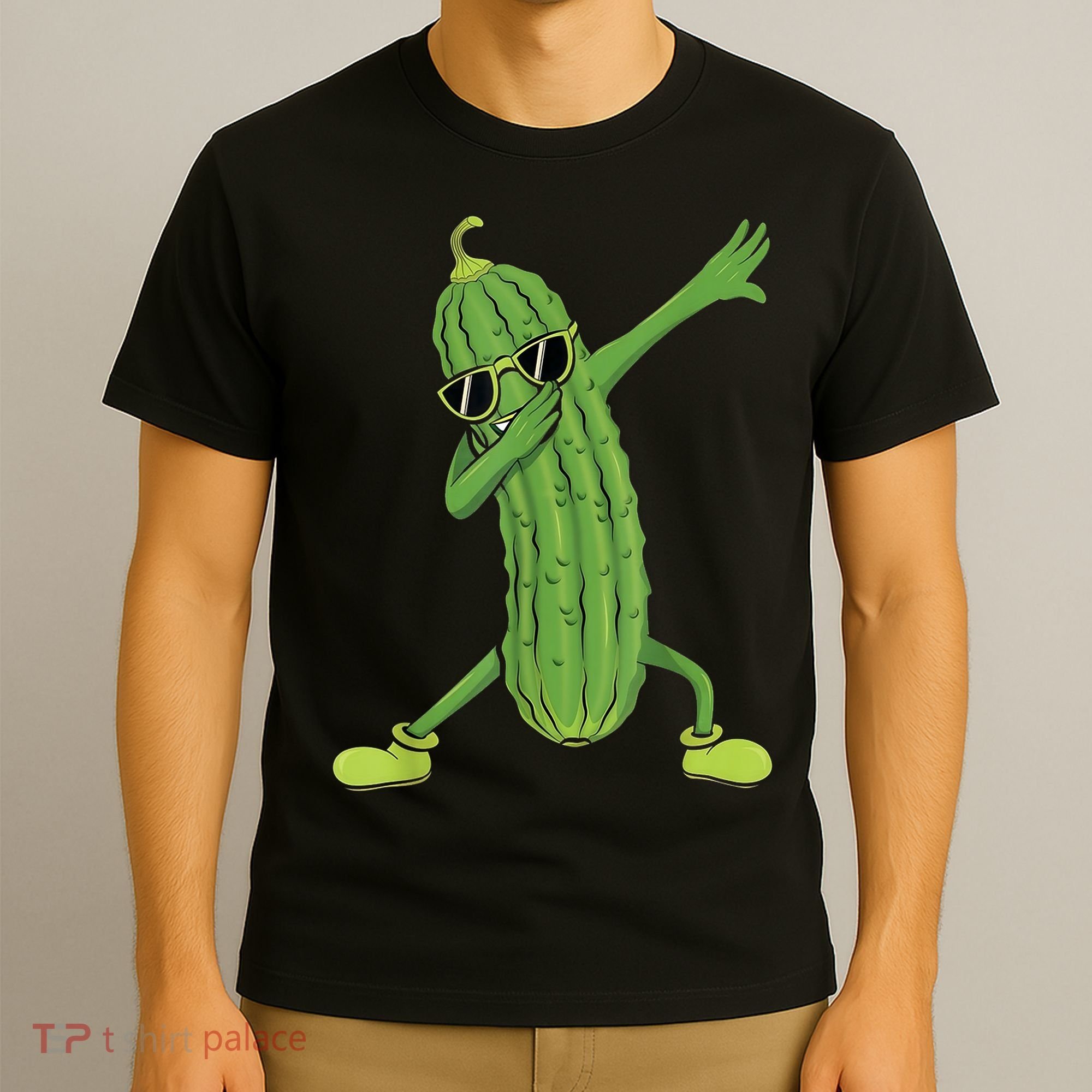 Dabbing Pickle Gift Dancing Cucumber Lover Funny Gifts T-Shirt