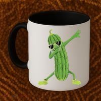 Dabbing Pickle Gift Dancing Cucumber Lover Funny Gifts Coffee Mug thumb 2