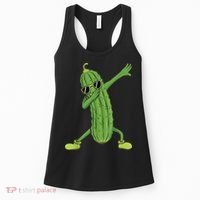 Dabbing Pickle Gift Dancing Cucumber Lover Funny Gifts Women's Tank Top thumb 0