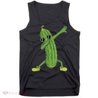 Dabbing Pickle Gift Dancing Cucumber Lover Funny Gifts Tank Top thumb 0