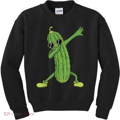 Dabbing Pickle Gift Dancing Cucumber Lover Funny Gifts Kids Sweatshirt