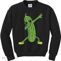 Dabbing Pickle Gift Dancing Cucumber Lover Funny Gifts Kids Sweatshirt thumb 0