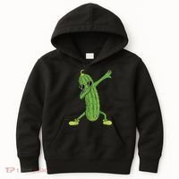 Dabbing Pickle Gift Dancing Cucumber Lover Funny Gifts Kids Hoodie thumb 0