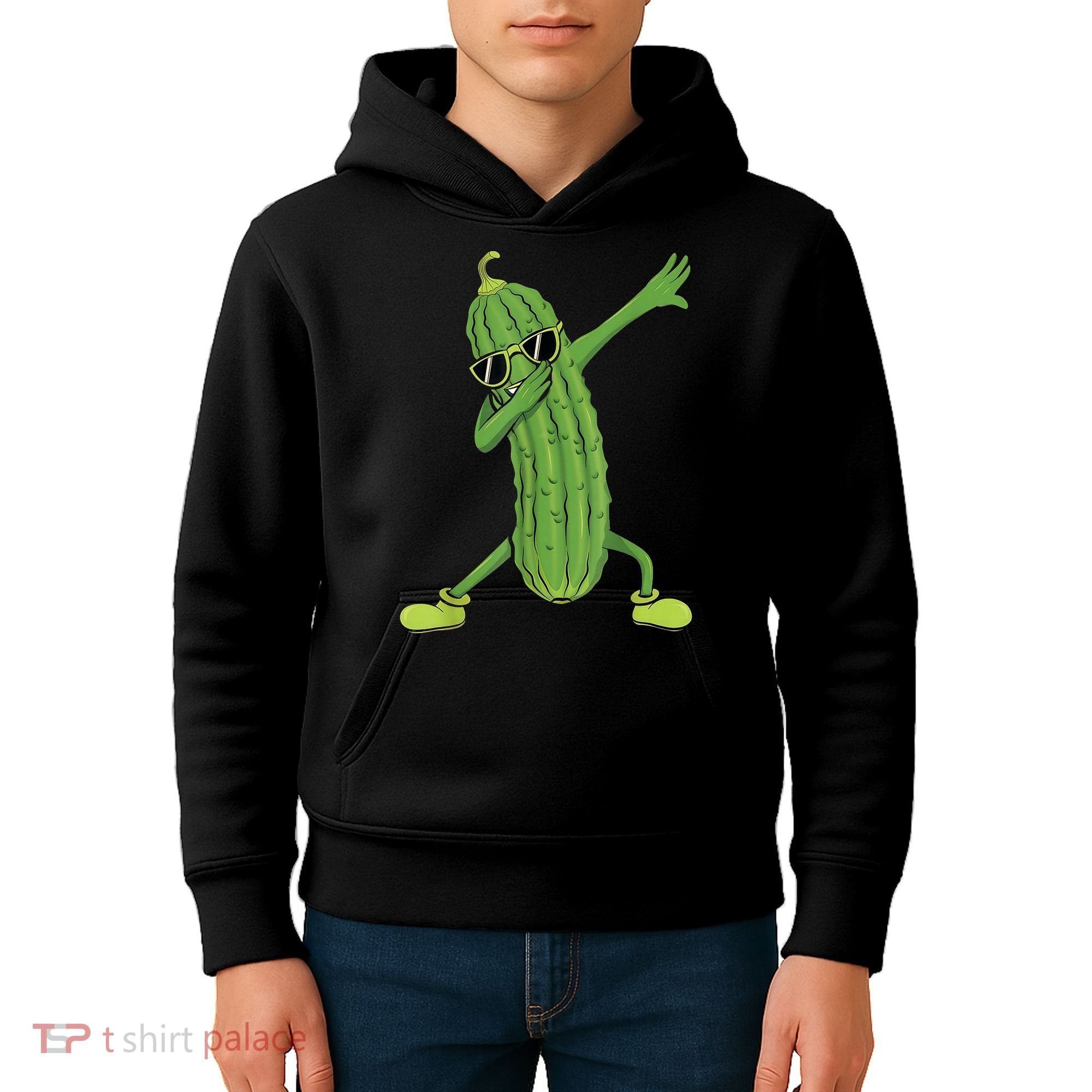 Dabbing Pickle Gift Dancing Cucumber Lover Funny Gifts Kids Hoodie