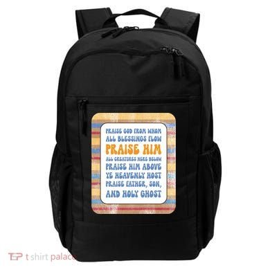 Doxology Praise God From Whom All Blessings Flow Cute Gift Backpack