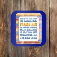 Doxology Praise God From Whom All Blessings Flow Cute Gift Coaster thumb 0