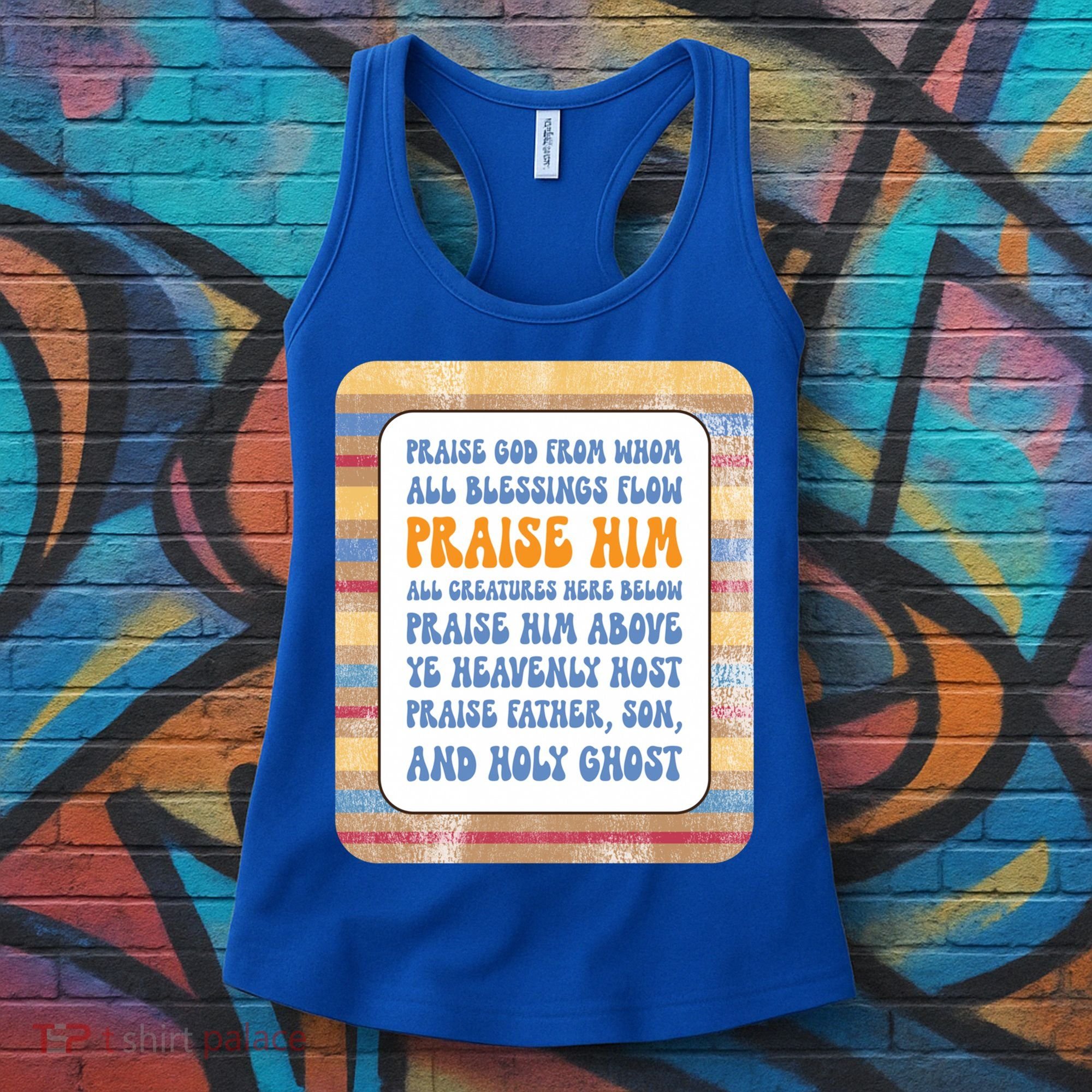 Doxology Praise God From Whom All Blessings Flow Cute Gift Women's Tank Top