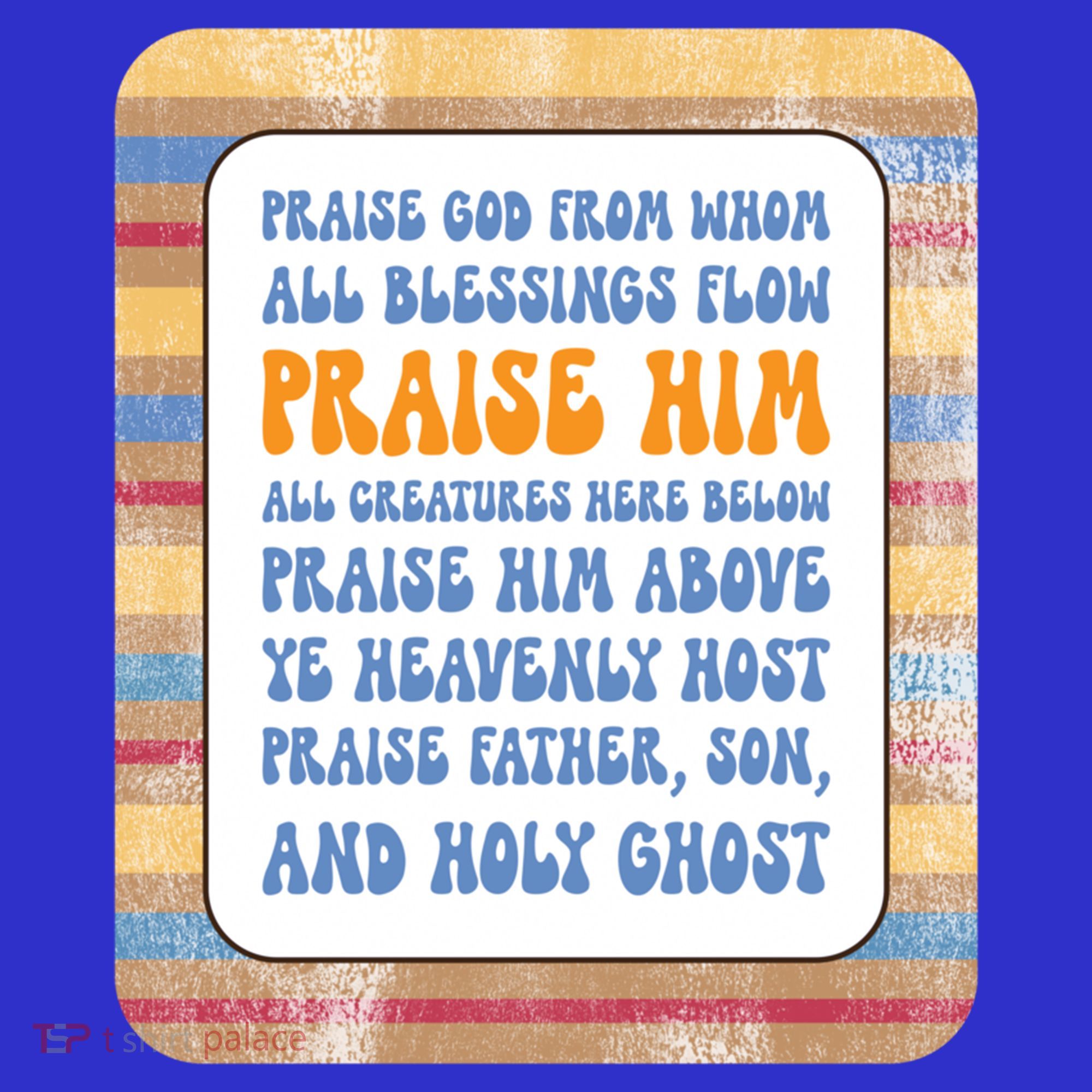 Doxology Praise God From Whom All Blessings Flow Cute Gift Visor