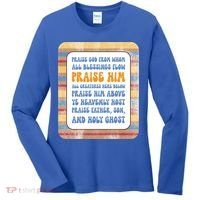 Doxology Praise God From Whom All Blessings Flow Cute Gift Women's Long Sleeve Shirt thumb 0