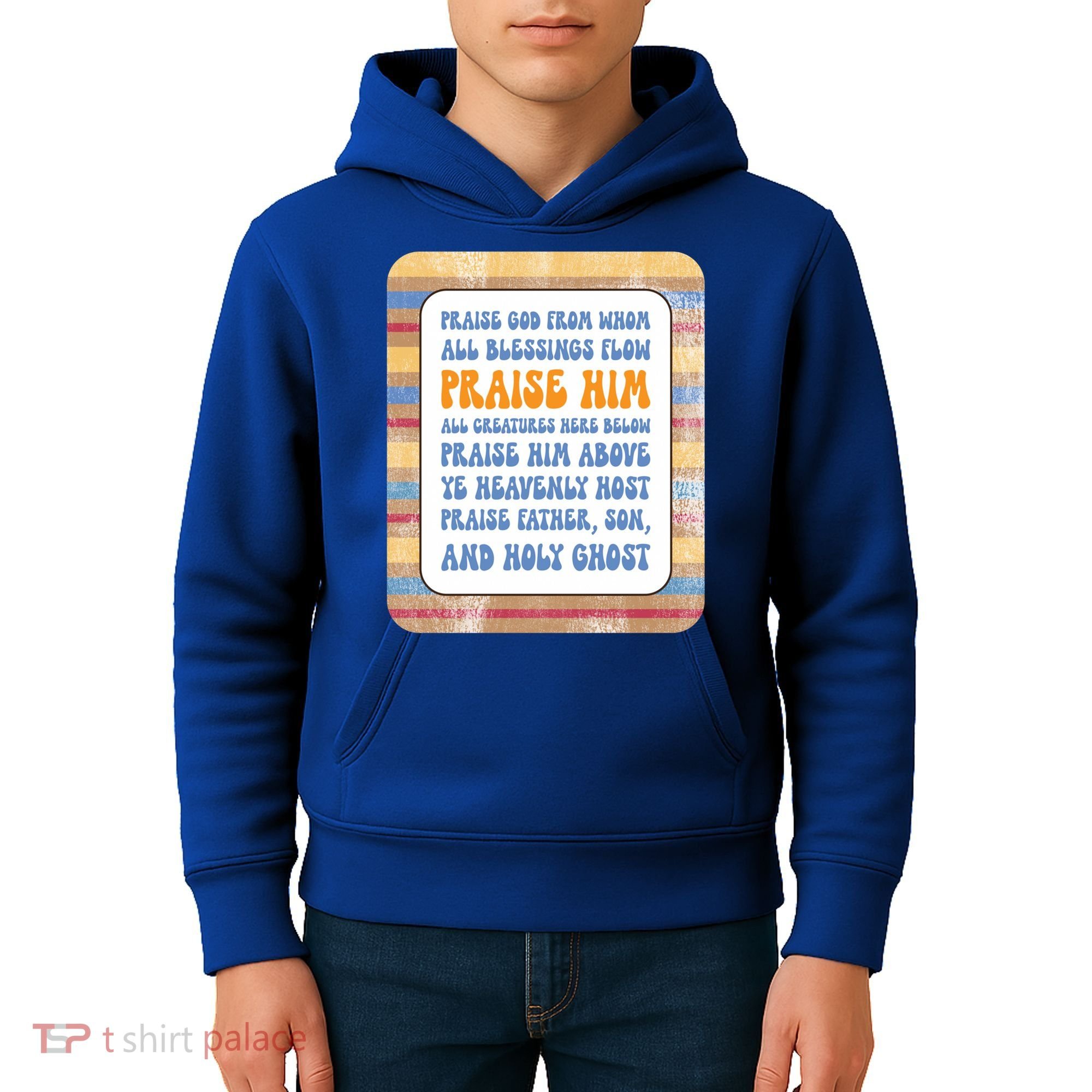Doxology Praise God From Whom All Blessings Flow Cute Gift Kids Hoodie