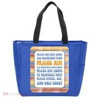 Doxology Praise God From Whom All Blessings Flow Cute Gift Tote Bag thumb 0