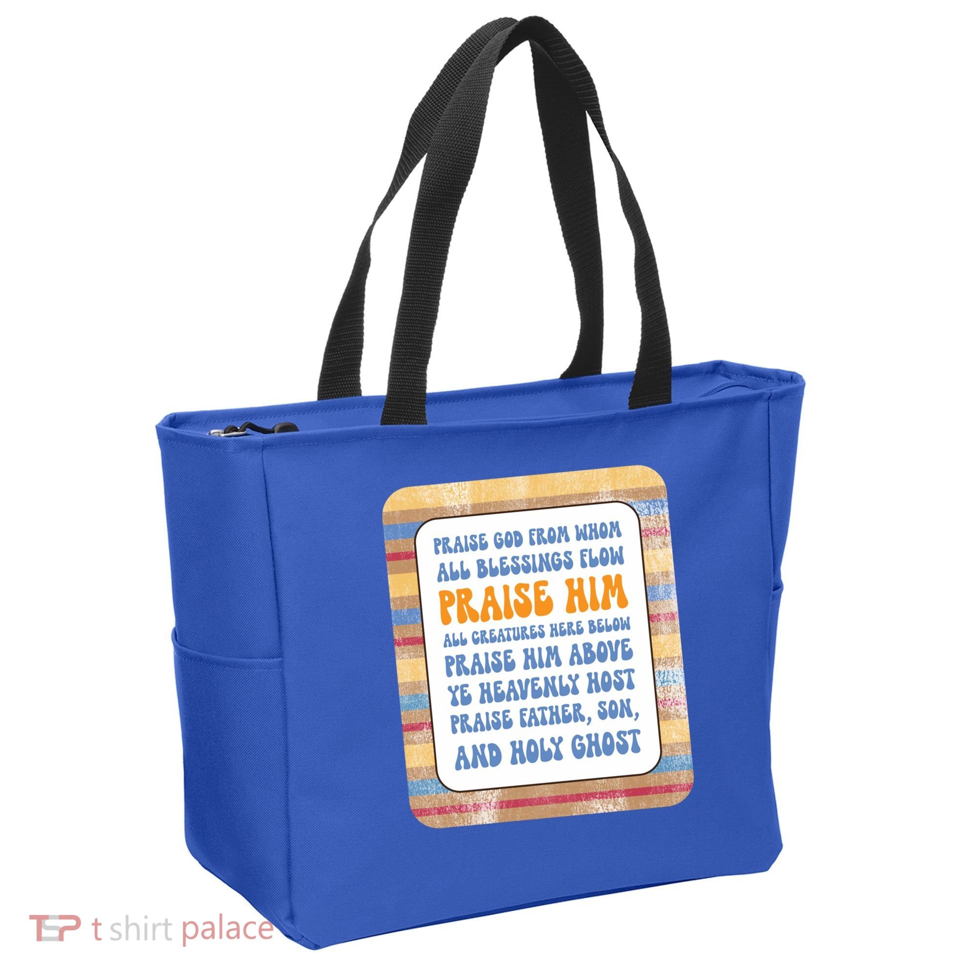 Doxology Praise God From Whom All Blessings Flow Cute Gift Tote Bag