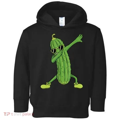 Dabbing Pickle Gift Dancing Cucumber Lover Toddler Hoodie