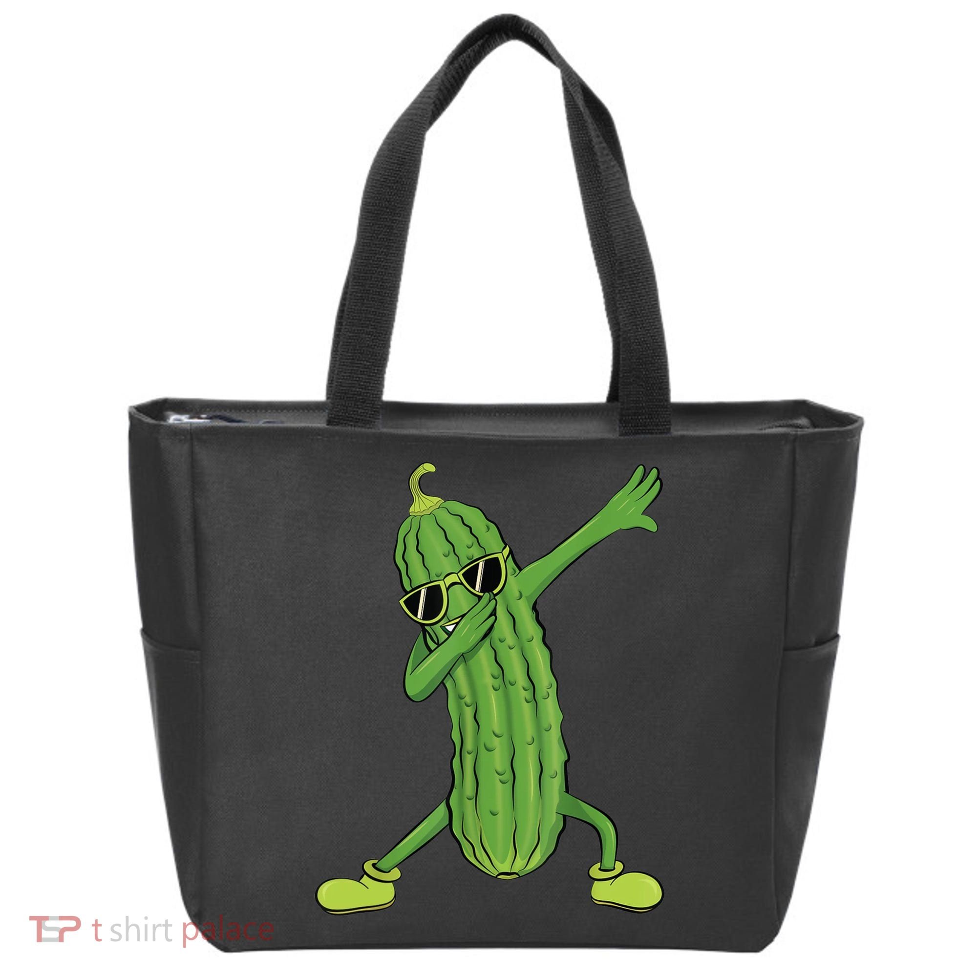 Dabbing Pickle Gift Dancing Cucumber Lover Tote Bag