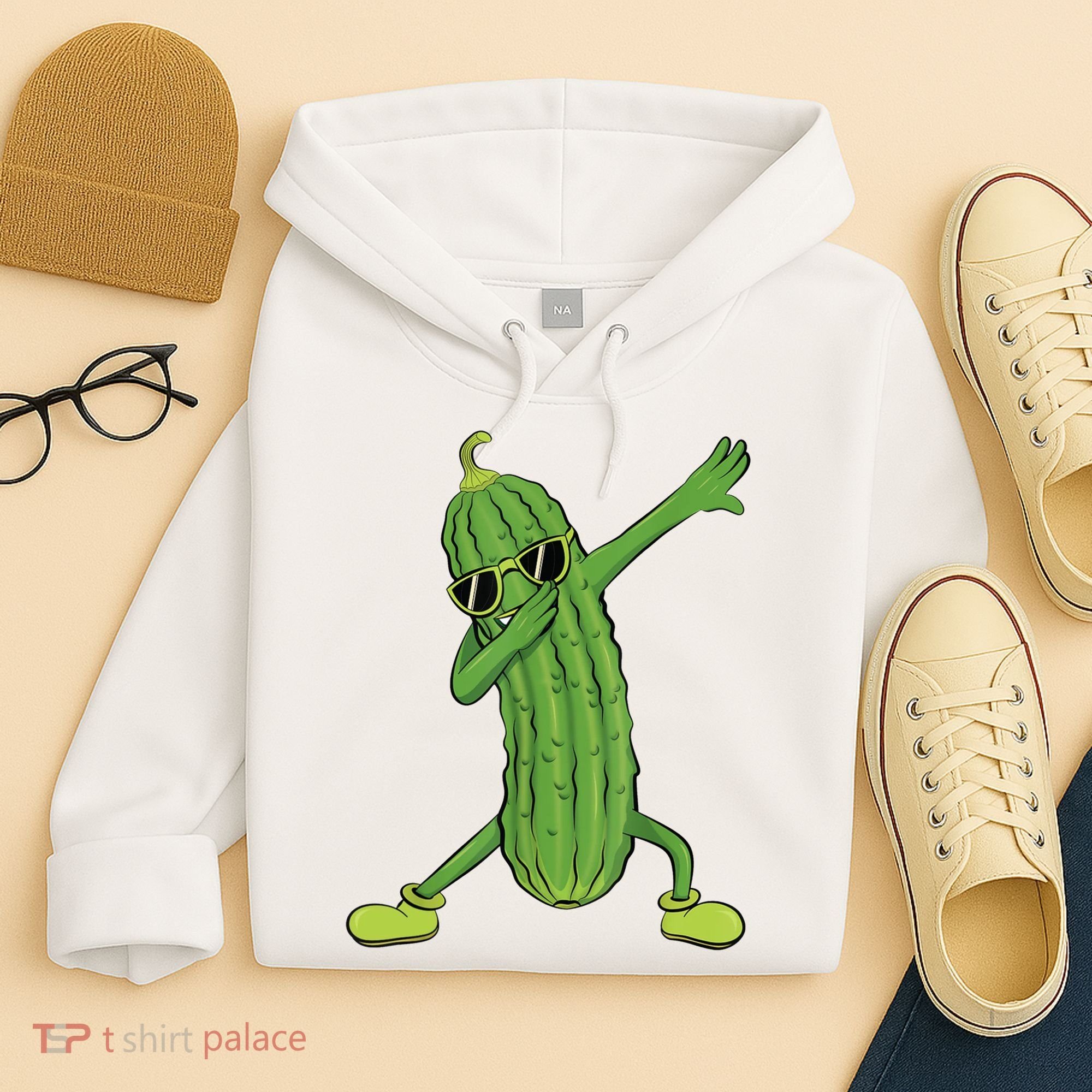 Dabbing Pickle Gift Dancing Cucumber Lover Hoodie