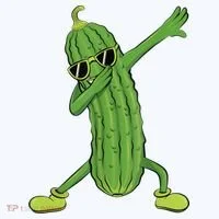 Dabbing Pickle Gift Dancing Cucumber Lover Sweatshirt thumb 3