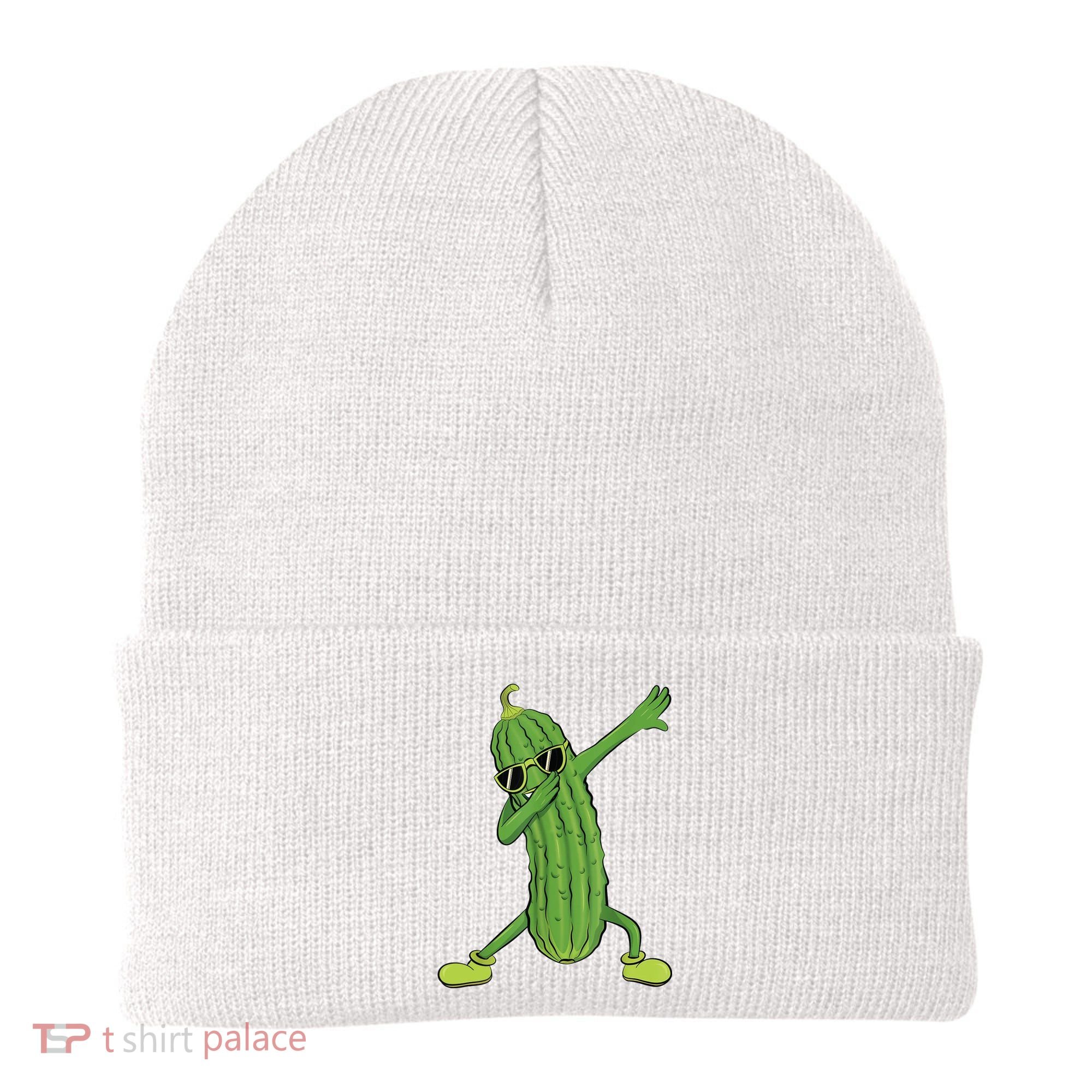 Dabbing Pickle Gift Dancing Cucumber Lover Beanie