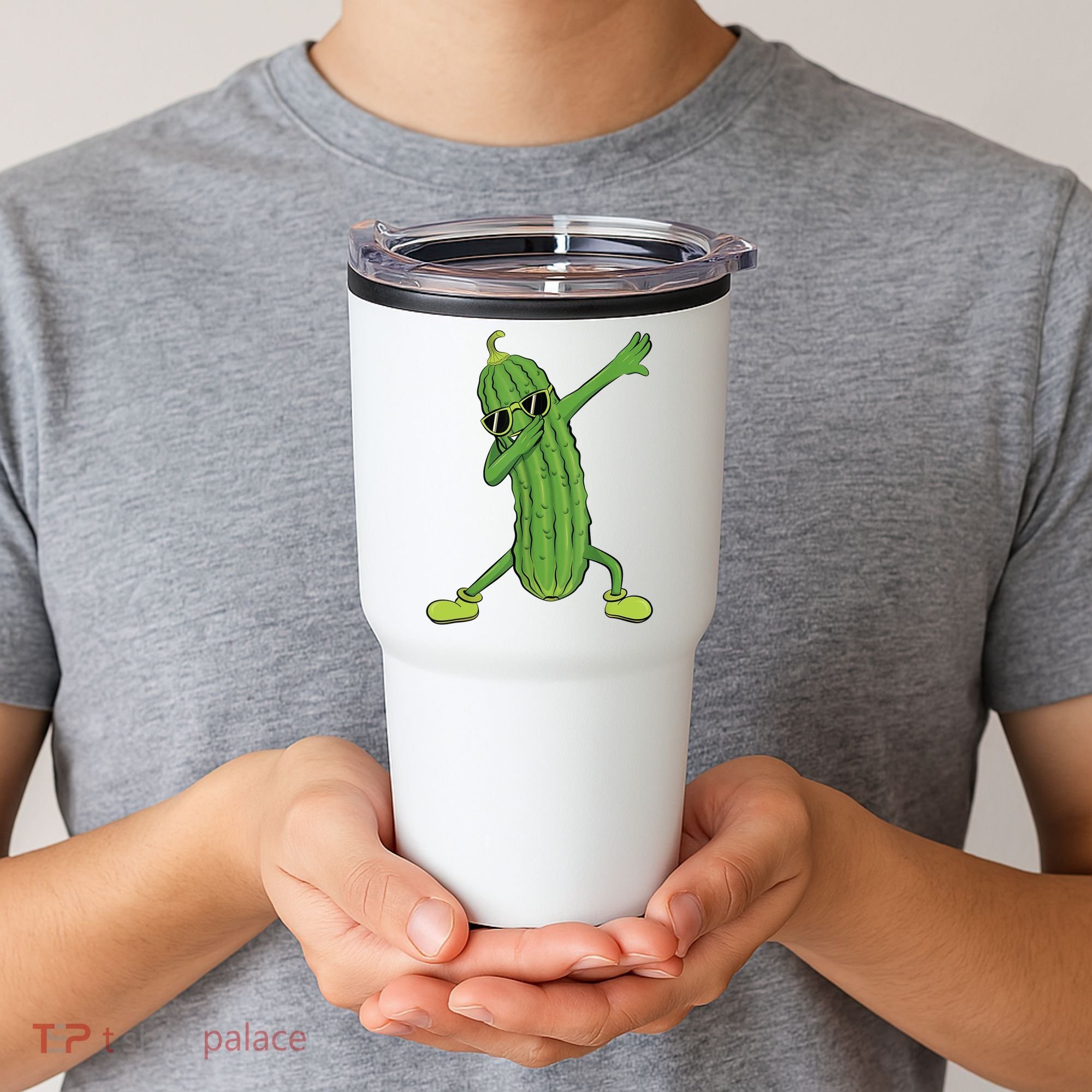 Dabbing Pickle Gift Dancing Cucumber Lover Tumbler