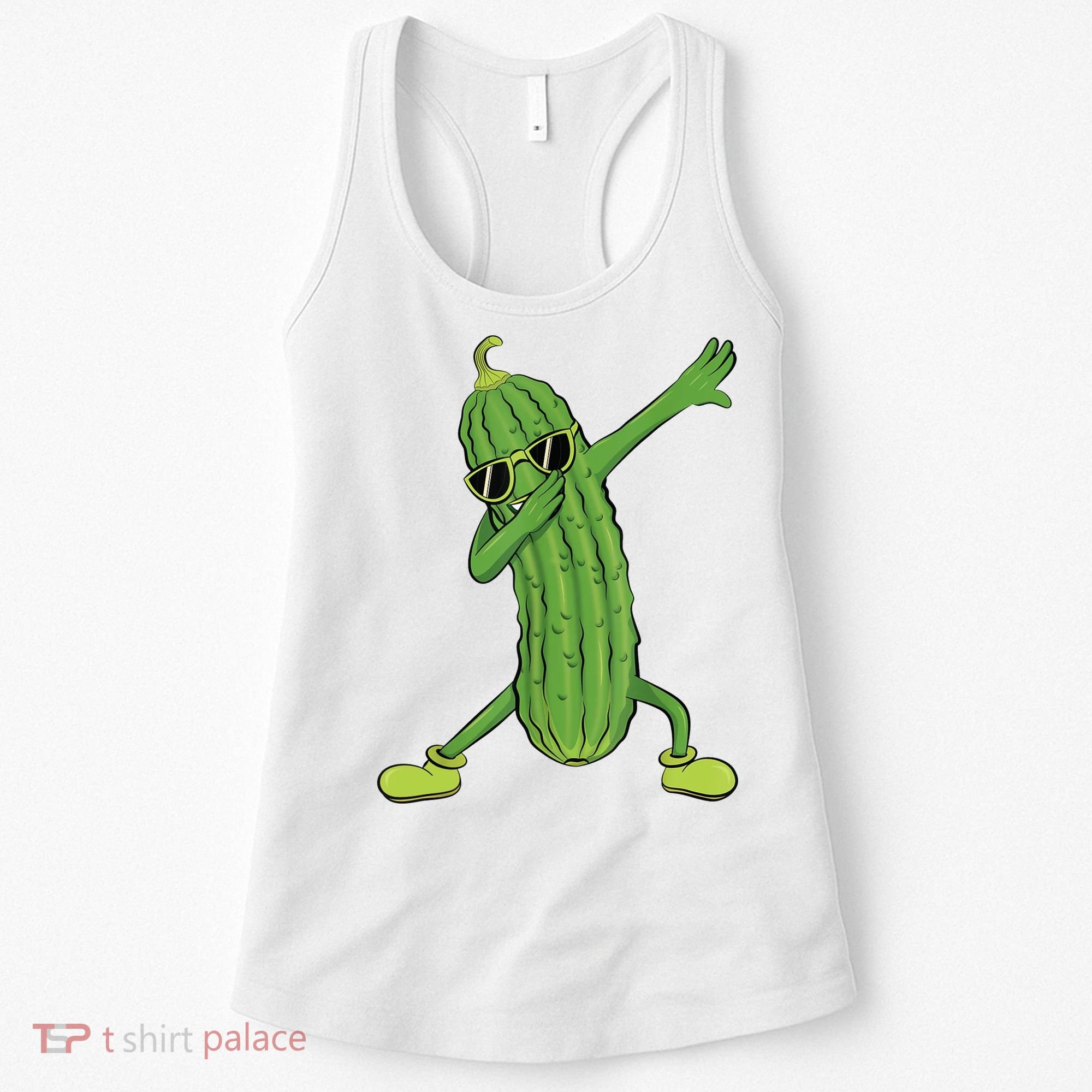 Dabbing Pickle Gift Dancing Cucumber Lover Women's Tank Top