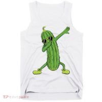 Dabbing Pickle Gift Dancing Cucumber Lover Tank Top thumb 0